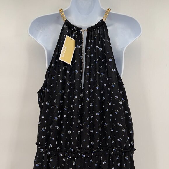 Michael Kors Women's Plus Floral Print Chain- Neck Wide Leg Jumpsuit XXL NWT - Picture 5 of 11